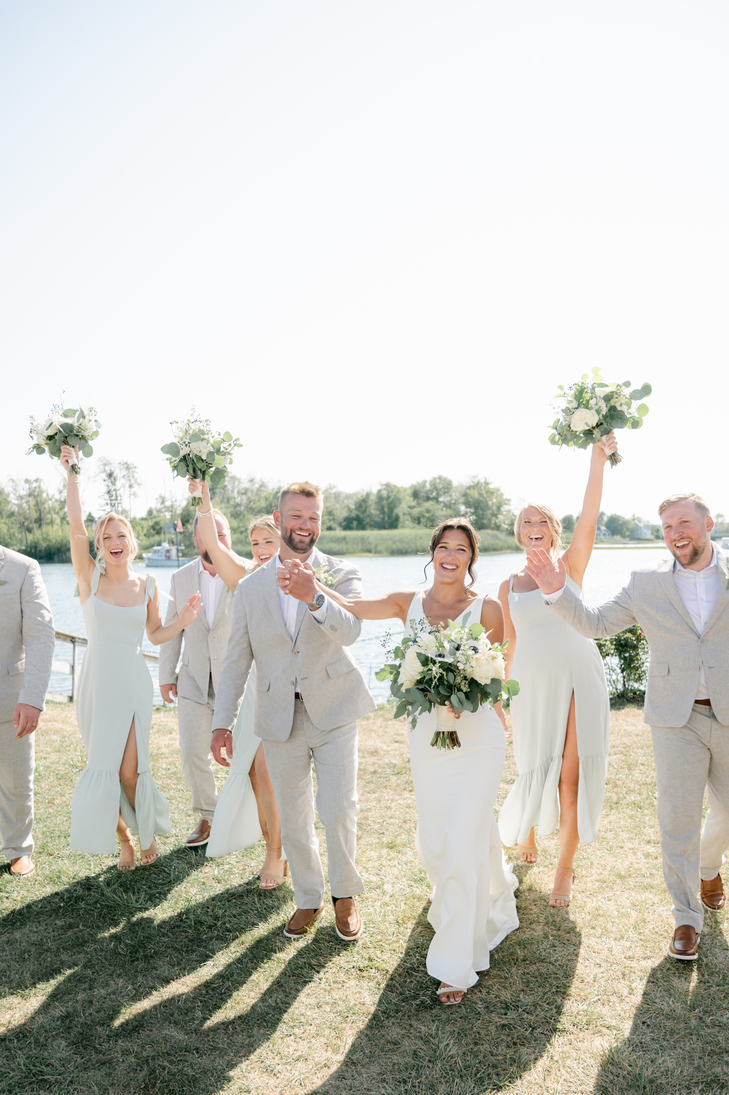 A tented coastal wedding at The Nonantum Resort in Kennebunkport, Maine by Maine Wedding Photographer Emily Brianne Photography