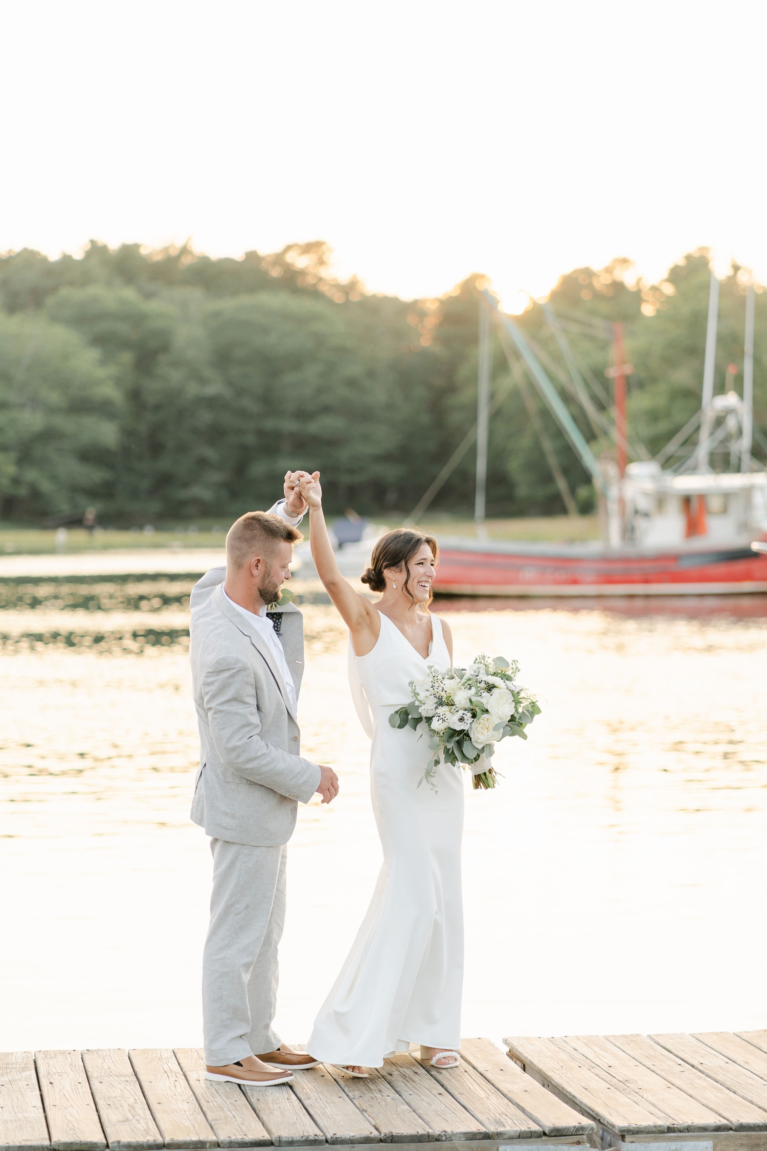 A tented coastal wedding at The Nonantum Resort in Kennebunkport, Maine by Maine Wedding Photographer Emily Brianne Photography