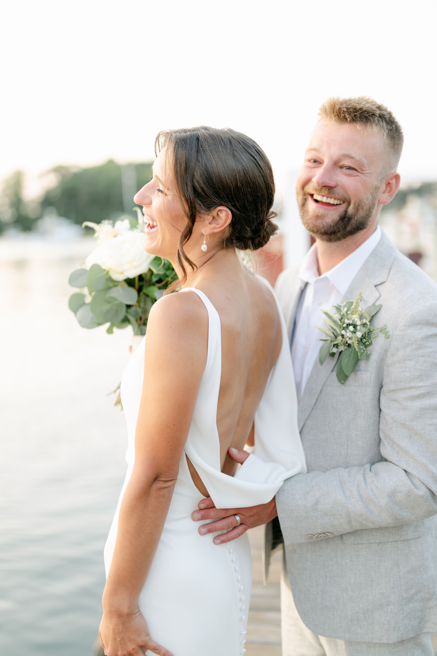 A tented coastal wedding at The Nonantum Resort in Kennebunkport, Maine by Maine Wedding Photographer Emily Brianne Photography