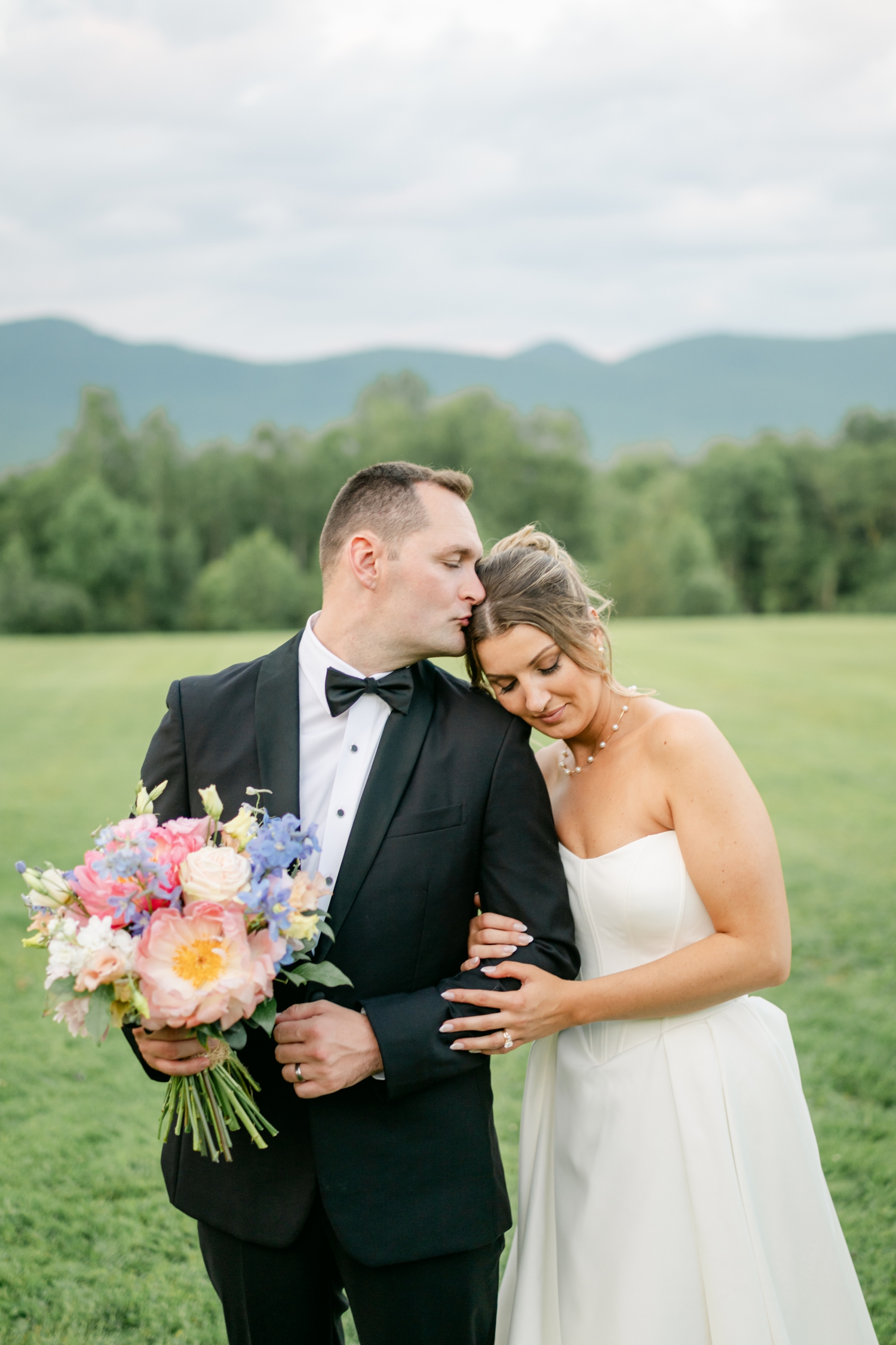 Bride and Groom Portraits Vermont  Wedding Photographer Emily Brianne Photography