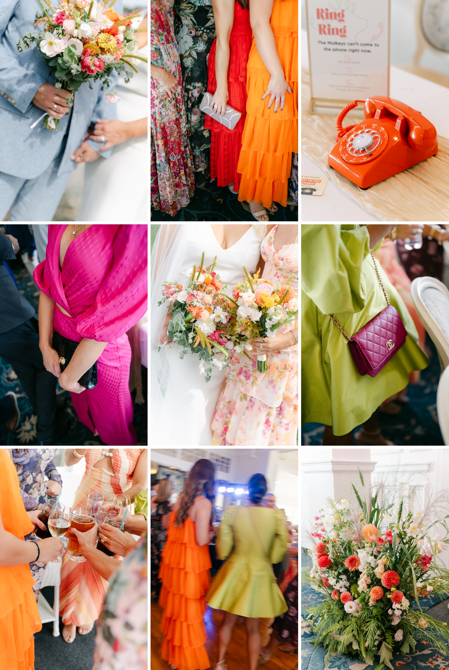 Colorful wedding inspiration by Maine wedding photographer Emily Brianne