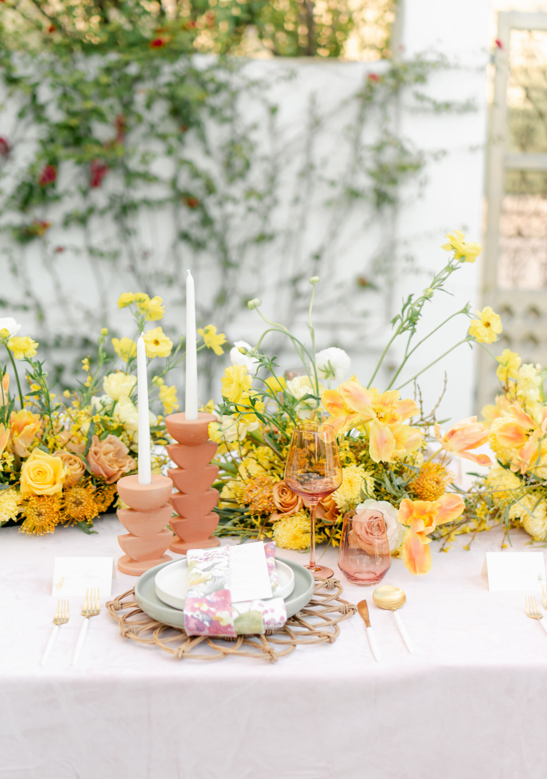 Island Citrus Wedding Color at El Chorro Arizon Wedding Venue