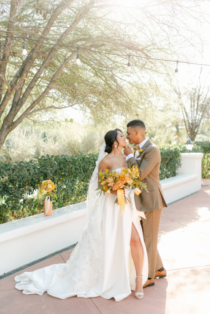 Island Citrus Wedding Color at El Chorro Arizon Wedding Venue