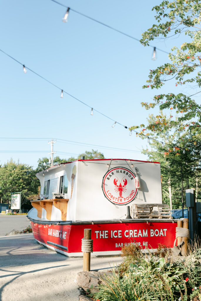 Bar Harbor Lobster Pound ice cream boat Bar Harbor Maine